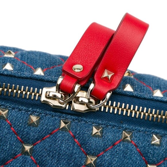 Valentino Denim Rockstud Spike BeltBag - Picture 8 of 10